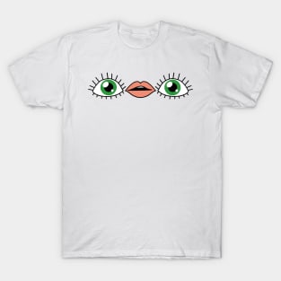 Eye Mouth Eye Emoji T-Shirt